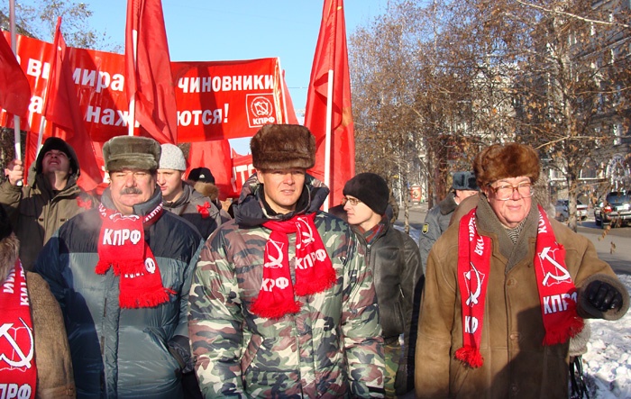 Багаряков на ноябрьской демонстрации в Барнауле. Фото из архива Doc22.