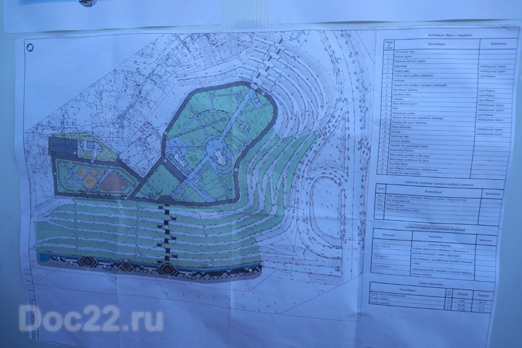 Doc22.ru План благоустройства Нагорного парка в городе Барнауле